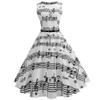 50s 60s Vintage Cocktail Tea Party Dress for Women Floral Spring Rockabilly Dress High Waist A-line Skater Dresses view 2