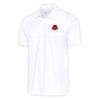 Antigua Men's White Chicago Bears Team Logo Throwback Tribute Polo view 1