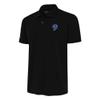 Antigua Men's Black Los Angeles Rams Team Logo Throwback Tribute Polo view 1