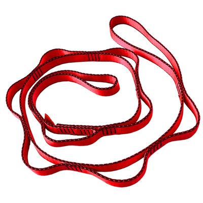 CAPARK 53 Inches Nylon Daisy Chains Rope Climbing Lanyard Straps Looped Strong Slings 23 kN Aerial Yoga Webbing
