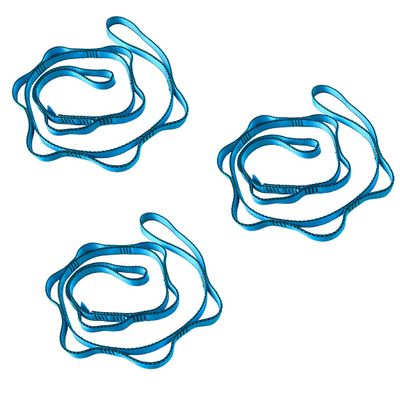 CAPARK 53 Inches Nylon Daisy Chains Rope Climbing Lanyard Straps Looped Strong Slings 23 kN Aerial Yoga Webbing