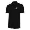 Antigua Men's Black New Orleans Saints Team Logo Throwback Tribute Polo view 1