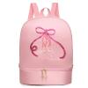 Yitengteng Ballet Dance Backpack with Separate Shoe Compartment,Little Girls Ballerina Bag Embroidery Dance Toddler Bag Storage Bag view 1