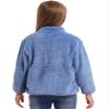easyforever Boy's Girl's Fleece Sherpa Full Zip Jacket Coat Fall Winter Long Sleeve Sweatshirt Outwear Cardigan Snowsuit Blue 5-6 Years view 4