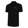 Antigua Men's Black Philadelphia Eagles Team Logo Throwback Tribute Polo view 1