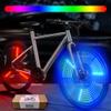 LED Bike Wheel Lights,Bike Spoke Lights with Batteries Included, 6 Lights Strips for 2 Wheels,Vibration InductionUltra Bright-Waterproof, Color Changing,Best Gifts for Kids Teens Boys Girls! view 1
