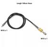 UP100 M10x1 Thread Long High Pressure Nylon Hose for PCP Air Pump Accessories Pneumatics of Car Bicycle Motorcycle Bike Tyre Wheel Spare Parts (100cm Hose+1 Set Connector) view 2