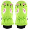 Winter Snow Kids Boys Baby For Girls Toddler Gloves Water-proof Skiing Gloves Toddler Mittens Mittens Kids Gloves & Mittens (Green, 3-8 Years) view 1