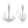 JWWYJ, Strong and Durable Material, Wide Range of Outdoor Uses, Folding Claws for Easy Grip, Compactand Travel-Friendly, 20M Static Rock Nylon Rope, 88Ib, Stainless Steel view 4