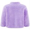 Aislor Boys Girls Warm Fleece Jacket Kids Long Sleeve Sherpa Full Zip Sweatshirt Coat Outwear Winter Cardigan Snowsuit Purple 9-10 Years view 4