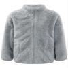 easyforever Boy's Girl's Fleece Sherpa Full Zip Jacket Coat Fall Winter Long Sleeve Sweatshirt Outwear Cardigan Snowsuit Grey 7-8 Years view 3