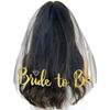 White Bride to Be Veil Bachelorette Party Veil Tulle Short Bridal Shower Veil with Comb for Wedding Engagement Hen Party view 1
