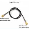 UP100 M10x1 Thread Long High Pressure Nylon Hose for PCP Air Pump Accessories Pneumatics of Car Bicycle Motorcycle Bike Tyre Wheel Spare Parts (100cm Hose+2 Connector) view 2