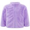 easyforever Boy's Girl's Fleece Sherpa Full Zip Jacket Coat Fall Winter Long Sleeve Sweatshirt Outwear Cardigan Snowsuit Purple 2-3 Years view 3