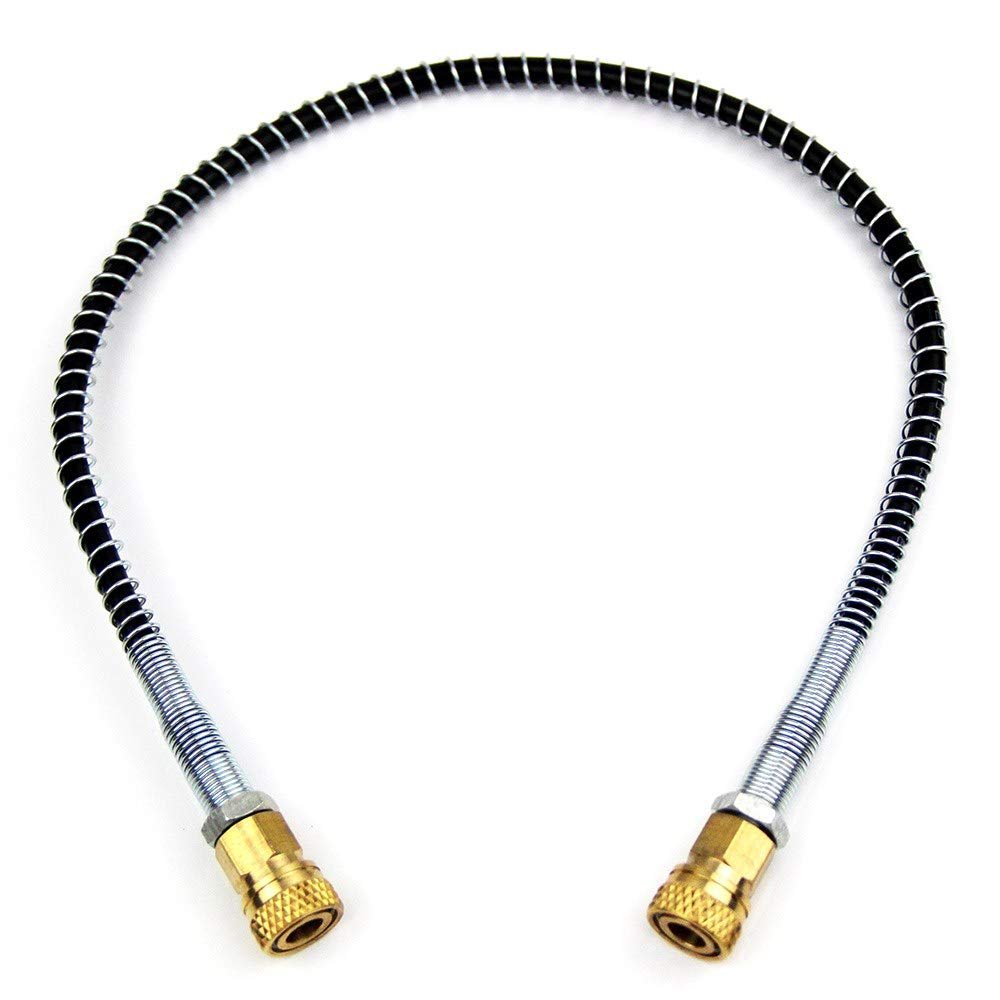 UP100 M10x1 Thread Long High Pressure Nylon Hose for PCP Air Pump Accessories Pneumatics of Car Bicycle Motorcycle Bike Tyre Wheel Spare Parts (50cm Hose+2 Connector)