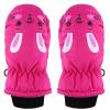 Winter Snow Kids Boys Baby For Girls Toddler Gloves Water-proof Skiing Gloves Toddler Mittens Mittens Kids Gloves & Mittens (Hot Pink, 3-8 Years) view 1