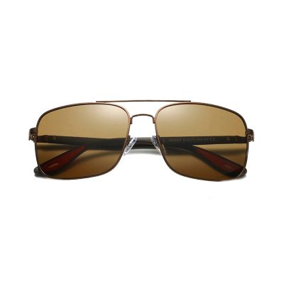 COTIA Men's TR90 Polarized Outdoor Sports Full Reading Sunglasses Square Driving Presbyopic Sun Glasses (tea, 0, multiplier_x)