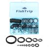 FishTrip Fishing Rod Eyelet Repair Kit 160Pcs Fishing Rod Repair Kit 12 Sizes Fishing Pole Ceramic Guides Rings Replacement Kit view 1