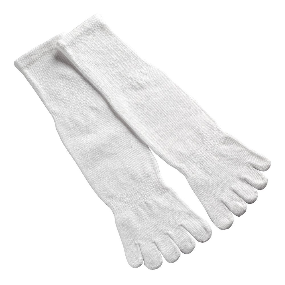 Easy Comforts Toe Socks, White, LG