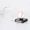Baseball Display Case, Baseball Holder Case with Engraving Remember Your Special Baseball, UV Protected Acrylic Baseball Storage Box, Black Stand view 3