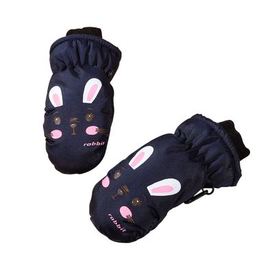 Kids Winter Warm Windproof Cold Weather Outdoor Sports Gloves For Boys Girls Fleece Snow Gloves Ski Gloves Little Girls Gloves (D, M)