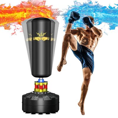 Punching Bag with Stand Adult, Freestanding Punching Bag 70''-205lbs Heavy Bag with Stand, Kickboxing Bag for Adult Youth Kids Heavy Punching Bag for Home Office Gym
