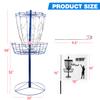 GSE Games & Sports Expert Protable Disc Golf Basket, 12-Chain Metal Practice Disc Golf Target with Carrying Bag, for Outdoor, Yard, Backyard, Park Training & Games(Blue) view 2