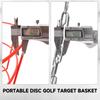 GSE Games & Sports Expert Protable Disc Golf Basket, 12-Chain Metal Practice Disc Golf Target with Carrying Bag, for Outdoor, Yard, Backyard, Park Training & Games(Red) view 3