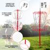GSE Games & Sports Expert Protable Disc Golf Basket, 12-Chain Metal Practice Disc Golf Target with Carrying Bag, for Outdoor, Yard, Backyard, Park Training & Games(Red) view 4