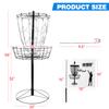 GSE Games & Sports Expert Protable Disc Golf Basket, 12-Chain Metal Practice Disc Golf Target with Carrying Bag, for Outdoor, Yard, Backyard, Park Training & Games(Black) view 2
