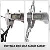 GSE Games & Sports Expert Protable Disc Golf Basket, 12-Chain Metal Practice Disc Golf Target with Carrying Bag, for Outdoor, Yard, Backyard, Park Training & Games(Black) view 3