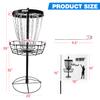 GSE Games & Sports Expert Deluxe Protable Disc Golf Basket, 24-Chain Metal Practice Disc Golf Target with Carrying Bag, for Outdoor, Yard, Backyard, Park Training & Games(Black) view 2