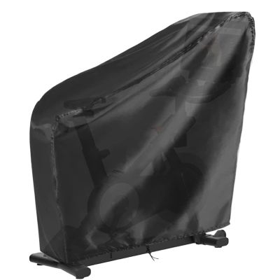 Rilime Folding Exercise Bike Cover,Stationary Bike Cover (Black, 54"L x 24.8"W x 54"H)