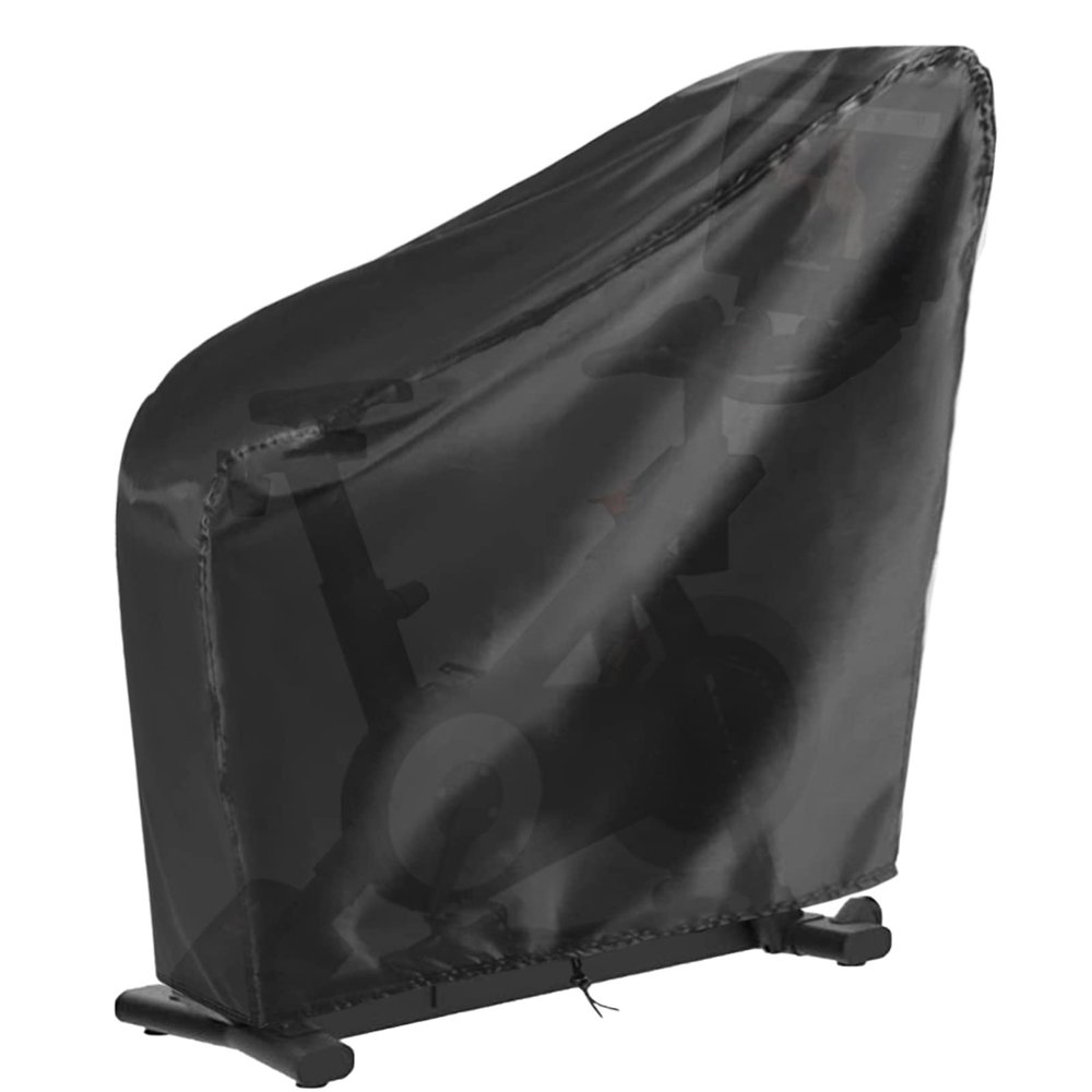 Rilime Folding Exercise Bike Cover,Stationary Bike Cover (Black, 54"L x 24.8"W x 54"H)