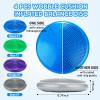 Jerify 4 Pcs Wiggle Seat Flexible Inflated Wobble Cushion Stability Balance Pad Balance Disc Sensory Seat for Men Women Fitness Physical Exercise Improving Posture Home Office(Multi Color) view 2