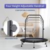 ZENOVA 40" Mini Trampoline, Rebounder Trampoline for Adults Fitness Trampoline with Adjustable Bar Rebounder Trampoline Indoor Jumping Workouts view 4