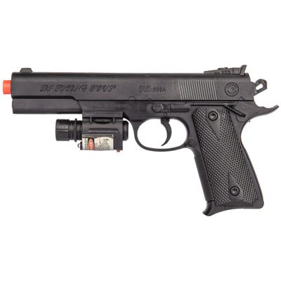 UK P24 Airsoft Spring Handgun w/Laser (Color: Black)