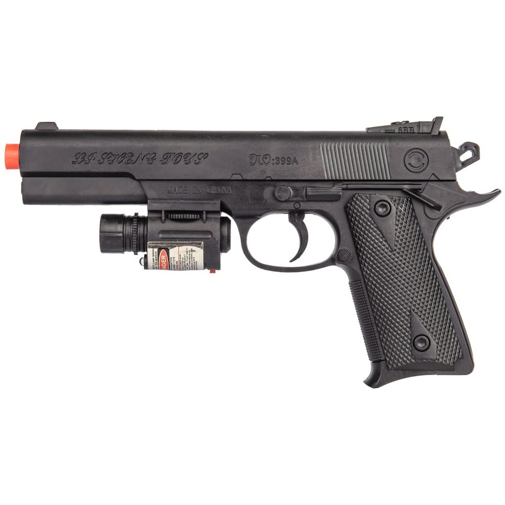 UK P24 Airsoft Spring Handgun w/Laser (Color: Black)