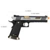 1911 Metal Airsoft Pistol High FPS WETECH Hi-Capa T-Rex Competition Gas Blowback Airsoft Pistol Green Gas Airsoft Pistol - Two Tone -WE-Tech view 2