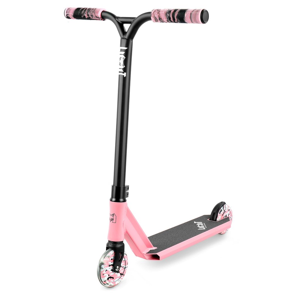 Limit LMT68 Mini Pro Kick Stunt Scooter-Short and Small Freestyle Trick Scooters for Kids Ages 5 Years and Up-Professional Complete BMX Scooter Perfect for Beginners Children Boys and Girls Gifts Pink