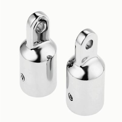 2Pcs Boat Bimini Top Fitting Deck Hinge Slide Cap Pipe Eye End Cap External Eye End Canopy Tube Boat Accessories (1.25" 32.4mm)