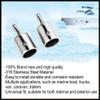 2Pcs Boat Bimini Top Fitting Deck Hinge Slide Cap Pipe Eye End Cap External Eye End Canopy Tube Boat Accessories (1.25" 32.4mm) view 4
