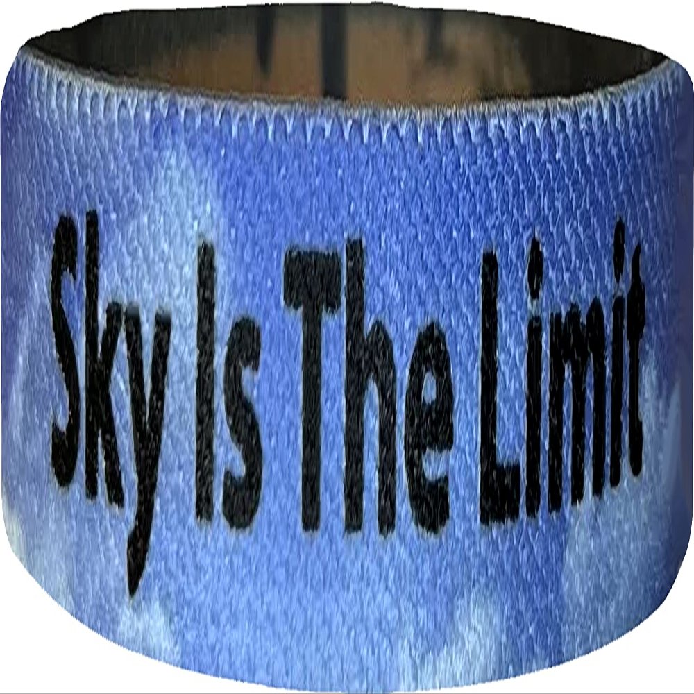 We Keep You Motivated Motivational & Inspirational Bracelet  Sky Is The Limit Uplifting Positive Affirmations Reversible Stretch Wristband - Encouragement Motivation