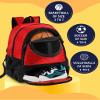 Basketball Bag Backpack for Men Women with Ball & Shoes Compartment 30L Capacity Lightweight Breathable Boys Girls Soccer Ball Bag Backpack Fit Volleyball Football Sports Travel School Gym Red view 4