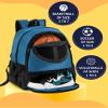 Basketball Bag Backpack for Men Women with Ball & Shoes Compartment 30L Capacity Lightweight Breathable Boys Girls Soccer Ball Bag Backpack Fit Volleyball Football Sports Travel School Gym Blue view 4