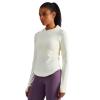 sphinx cat Womens Hooded Athletic Long Sleeve Running Shirts Workout Yoga Tops with Thumb Holes Slim Fit OFFWHITE M view 2