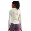 sphinx cat Womens Hooded Athletic Long Sleeve Running Shirts Workout Yoga Tops with Thumb Holes Slim Fit OFFWHITE M view 3