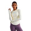 sphinx cat Womens Hooded Athletic Long Sleeve Running Shirts Workout Yoga Tops with Thumb Holes Slim Fit OFFWHITE M view 4