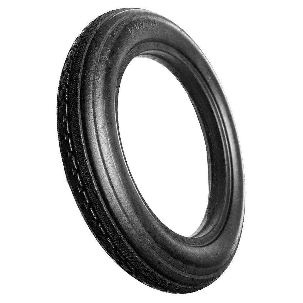 CATAZER 12 Inches Solid Tire for Kid Bike Folding Bicycle Anti Stab Explosion-Proof Airless Tires Tubeless Tyre 12 1/2x2 1/4 Inch