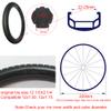 CATAZER 12 Inches Solid Tire for Kid Bike Folding Bicycle Anti Stab Explosion-Proof Airless Tires Tubeless Tyre 12 1/2x2 1/4 Inch view 3